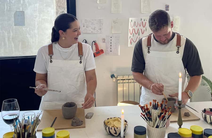 Wine & Pottery Class For Beginners in Buenos Aires Argentina - Your Pottery Flow, From Clay Basics to Decorating Time
